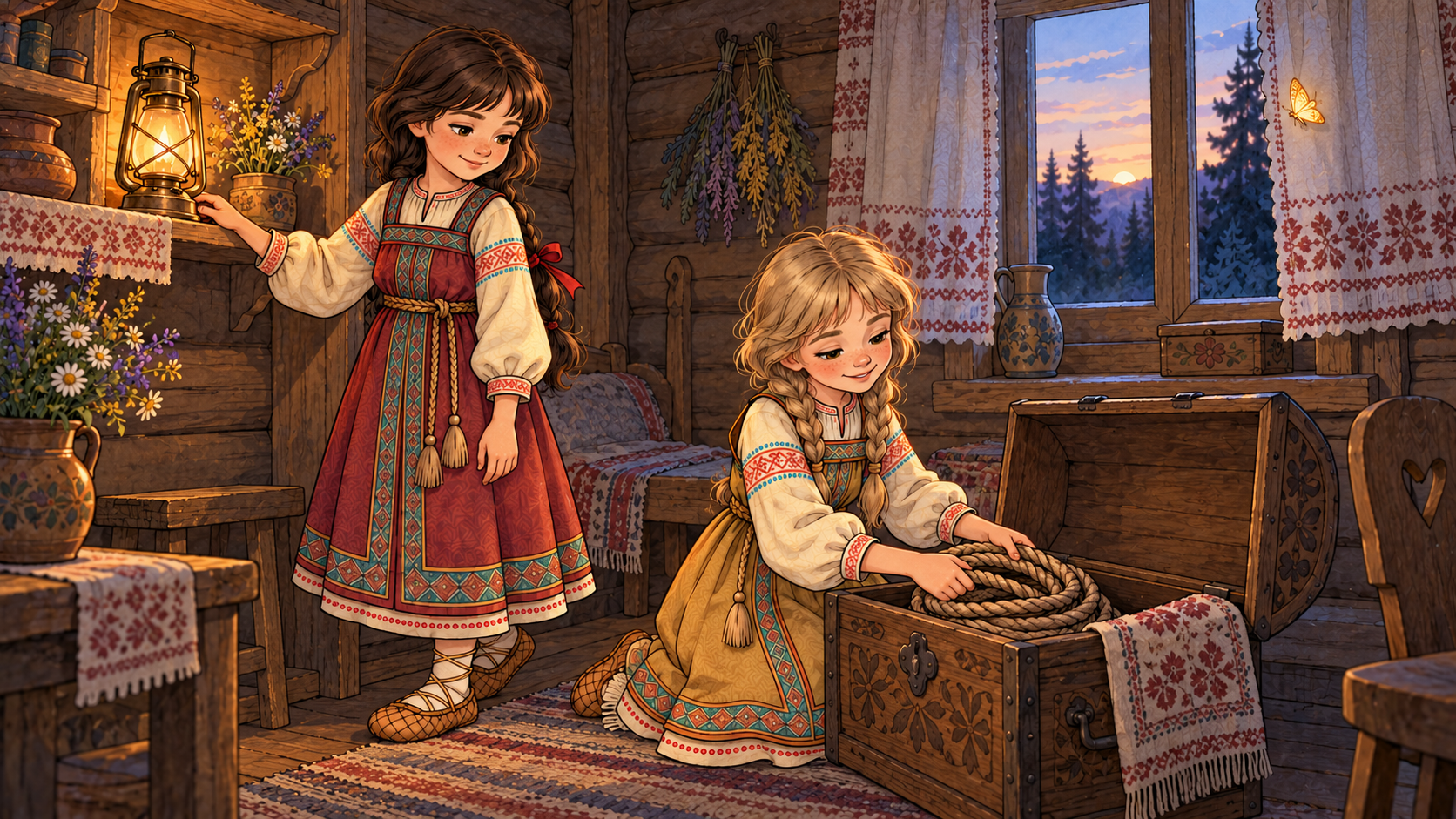 Сёстры вернулись домой на рассвете